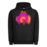 Pigment Black tie dye glitter patch Urban Hoodie - AdoDesignShop