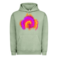 Pigment Oil Green tie dye glitter patch Urban Hoodie - AdoDesignShop