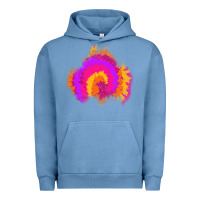 Pigment Pebble Blue tie dye glitter patch Urban Hoodie - AdoDesignShop