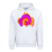 White tie dye glitter patch Urban Hoodie - AdoDesignShop