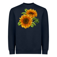 Navy Soraya Sunflower Heavyweight Sweatshirt - LillyAllenDesigns