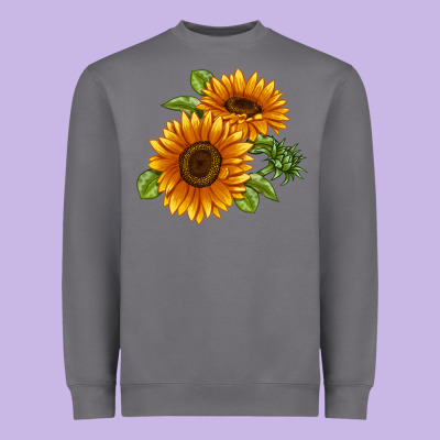 Soraya Sunflower Heavyweight Sweatshirt Designed By Lillyallendesigns