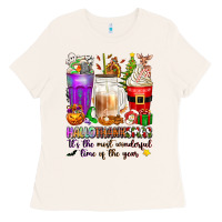 Bone Hallothanksmas coffee cups Ladies Tee - texasbilliewilder