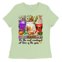 Matcha Hallothanksmas coffee cups Ladies Tee - texasbilliewilder