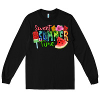 Black Sweet summer time Long Sleeve Tee - FaDigitalArtStudio