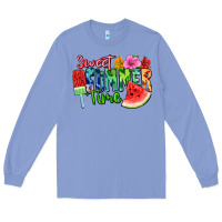 Colony Blue Sweet summer time Long Sleeve Tee - FaDigitalArtStudio
