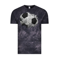 Cloud Black cowhide soccer patch Vintage Tee - Jasminsmagicworld