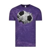Cloud Purple cowhide soccer patch Vintage Tee - Jasminsmagicworld