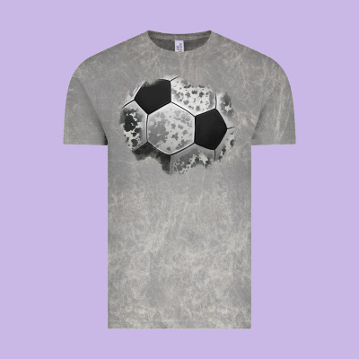 Cowhide Soccer Patch Vintage Tee Designed By Jasminsmagicworld