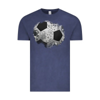 Vintage Denim cowhide soccer patch Vintage Tee - Jasminsmagicworld