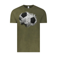 Vintage Olive cowhide soccer patch Vintage Tee - Jasminsmagicworld