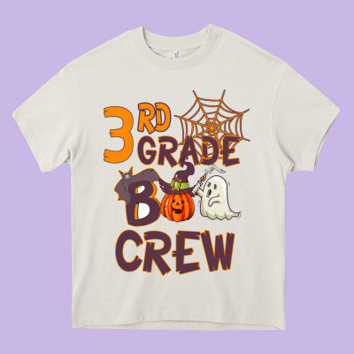 3rd Grade Boo Crew Heavy Core Tee Designed By Bettercallsaul