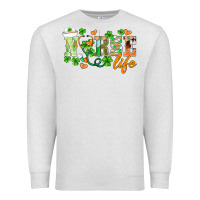Oatmeal Heather st.patricks nurse life Premium Sweatshirt - BarkalooDesign