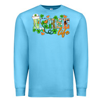 Ocean Blue st.patricks nurse life Premium Sweatshirt - BarkalooDesign