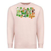 Pale Pink st.patricks nurse life Premium Sweatshirt - BarkalooDesign