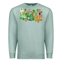 Seafoam st.patricks nurse life Premium Sweatshirt - BarkalooDesign
