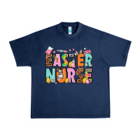 Navy Easter nurse Easter Day Urban Heavy Tee - HowdyJamesFarm