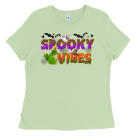 Matcha Spooky vibes Ladies Tee - NancyCooperArtShop