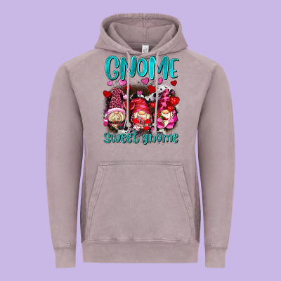 Gnome Sweet Gnomes Olivia Vintage Hoodie Designed By Oliviacreatesart