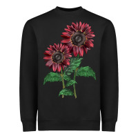 Black 2 Chocolate sunflower Heavyweight Sweatshirt - LillyAllenDesigns