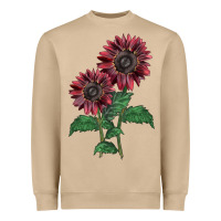 Mushroom 2 Chocolate sunflower Heavyweight Sweatshirt - LillyAllenDesigns