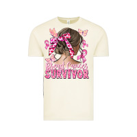 Vintage Arctic breast cancer survivor messy bun Vintage Tee - CowGirlArtShop