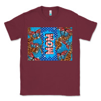 Burgundy American mom Classic Tee - TumblerDesignByShophia