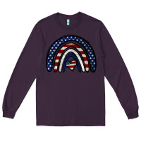 Plum USA American Flag Rainbow Long Sleeve Tee - Jasminsmagicworld