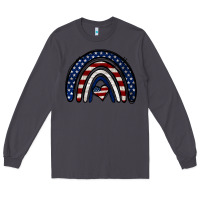Smoke USA American Flag Rainbow Long Sleeve Tee - Jasminsmagicworld