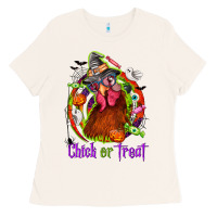 Bone Chick or treat Halloween Ladies Tee - NancyCooperArtShop