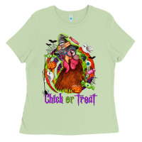 Matcha Chick or treat Halloween Ladies Tee - NancyCooperArtShop
