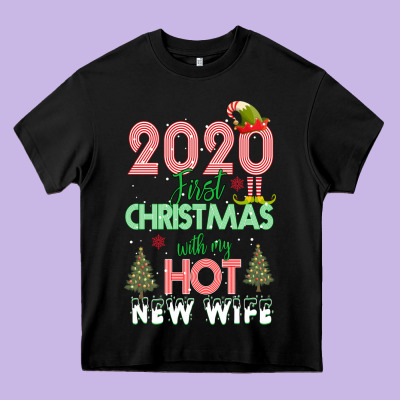 2020 First Christmas With My Hot New Wife Heavy Core Tee Designed By Bettercallsaul