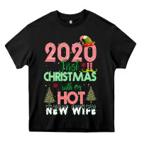 Black 2020 First Christmas With My Hot New Wife Heavy Core Tee - Bettercallsaul