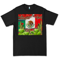 Black Mexican Flag Premium Tee - texasbilliewilder