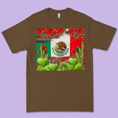 Mexican Flag Premium Tee Designed By Texasbilliewilder