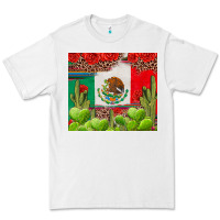White Mexican Flag Premium Tee - texasbilliewilder