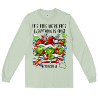 Matcha its fine were fine everything is fine cnacrew Long Sleeve Tee - FaDigitalArtStudio