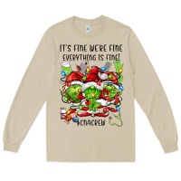 Mushroom its fine were fine everything is fine cnacrew Long Sleeve Tee - FaDigitalArtStudio