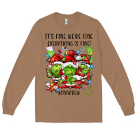 Toasted Coconut its fine were fine everything is fine cnacrew Long Sleeve Tee - FaDigitalArtStudio
