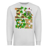 Dove Grey st.patricks nurse love gnomies Premium Sweatshirt - BarkalooDesign