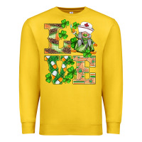Lemon st.patricks nurse love gnomies Premium Sweatshirt - BarkalooDesign
