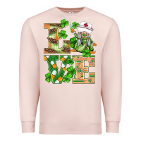 Pale Pink st.patricks nurse love gnomies Premium Sweatshirt - BarkalooDesign