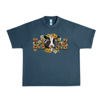 Midnight Navy Mom with cow Urban Heavy Tee - CowGirlArtShop