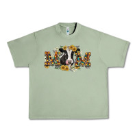 Oil Green Mom with cow Urban Heavy Tee - CowGirlArtShop