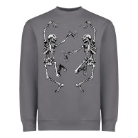 Storm Dance of Death Macabre Skeleton Heavyweight Sweatshirt - longCreatives