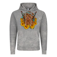 Cloud Rock cow sunflower leopard Vintage Hoodie - OliviaCreatesArt