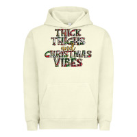 Pigment Pistachio thick thighs and Christmas vibes Urban Hoodie - AdoDesignShop