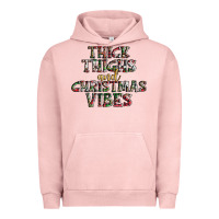 Pigment Salmon thick thighs and Christmas vibes Urban Hoodie - AdoDesignShop