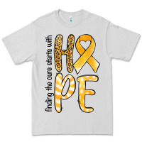 Dove Grey finding the cure starts with hope childhood cancer awareness Premium Tee - Jasminsmagicworld
