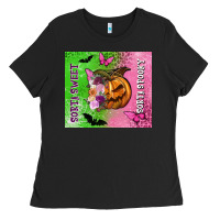 Black Sorta sweet sorta spooky Ladies Tee - NancyCooperArtShop